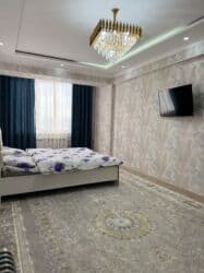 съемная квартира бишкек: 1 комната, Душевая кабина, Постельное белье, Парковка — 1