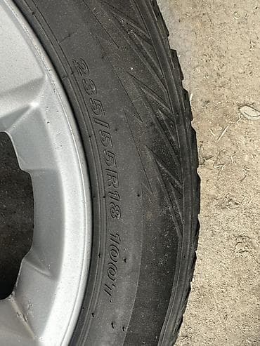 Транспорт: Колеса в сборе 235 / 55 / R 18, Зима, Б/у, Комплект, Легковые, Литые, отверстий - 5 — 6