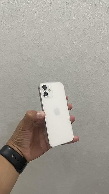Техника и электроника: IPhone 12 mini, Б/у, 64 ГБ, Белый — 2