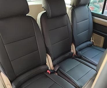 Чехлы Экокожа, С подушкой, цвет - Черный, Volkswagen, Новый, Бесплатная доставка