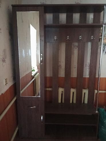 шкафчики для обуви: Гарнитур для прихожей, Б/у, Шкаф, ДСП, Самовывоз, цвет - Коричневый — 2