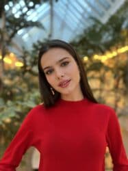 Кофта, Высокая горловина, На пуговицах, V-образный вырез, Осень-весна, L — 1