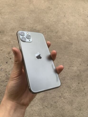 телефон айфон бишкек: IPhone 11 Pro, Колдонулган, 64 ГБ, Black Titanium, Кулакчындар, 72 % — 7