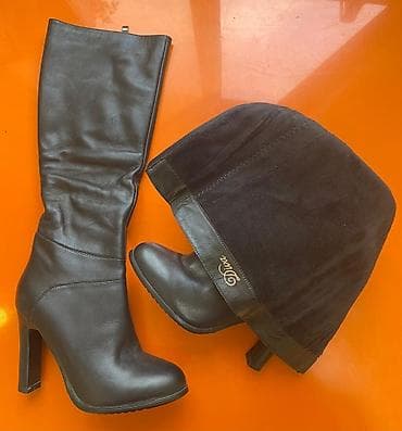 ботам: Женские сапоги и ботильоны Diva, черные… размеры 39-40. - Материал — 1