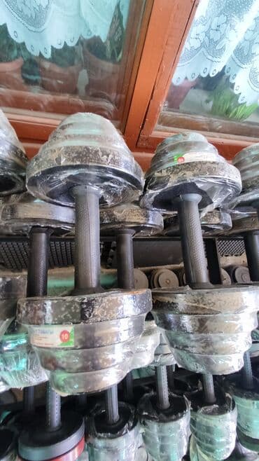 Гантели разборные железные
По 10 кг каждая
Общий вес 20кг at lalafo.kg Гантели разборные железные
По 10 кг каждая
Общий вес 20кг