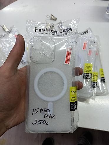 чехол 15 pro: Прозрачные чехлы Fashion Case с магнитным кольцом для MagSafe — 5