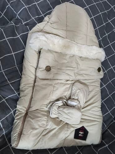 Конверт-комбинезон для новорождённого (зимний) - Цвет: бежевый с at lalafo.kg Конверт-комбинезон для новорождённого (зимний) - Цвет: бежевый с