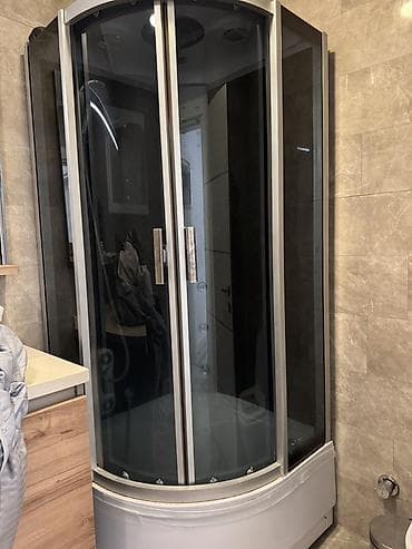 гидромассажная ванна: Душевая кабина Полукруглая, Размер: 90 x 90 см, Покрытие: Тонированное — 3