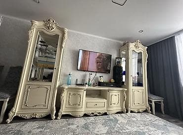 шкафв: Стенка-шкаф, Тип стенки-шкафа: Модульная, Для зала, Особенности: С отделением под телевизор — 1