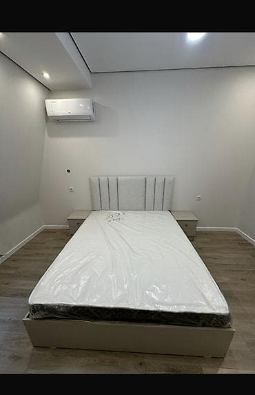 Спальные гарнитуры: Спальный гарнитур, Двуспальная кровать, цвет - Серый — 1