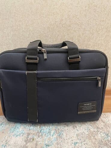 мужская сумка купить: Сумка Samsonite Вместимость: 15 дюймов Цвет: синий Качество: потертая — 1