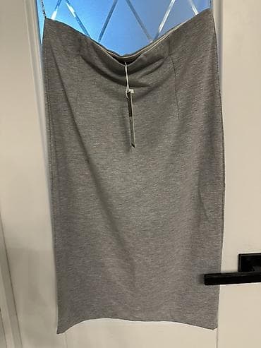 винтажная юбка: Юбка, Модель юбки: Прямая, Миди, Трикотаж — 1