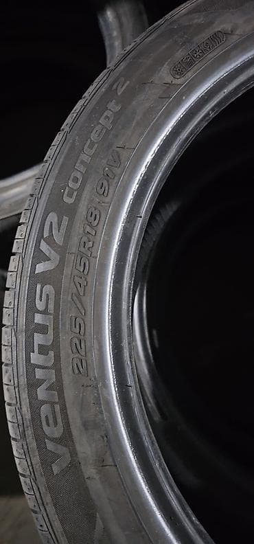 socket set 216: Шины 225 / 45 / R 18, Лето, Б/у, Комплект, Легковые, Корея, Hankook — 4