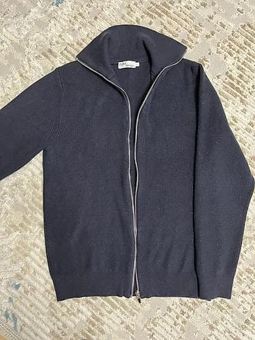 Джинсы: Кардиган, Трикотаж, Средняя модель, Осень-весна, Вязаная модель — 1