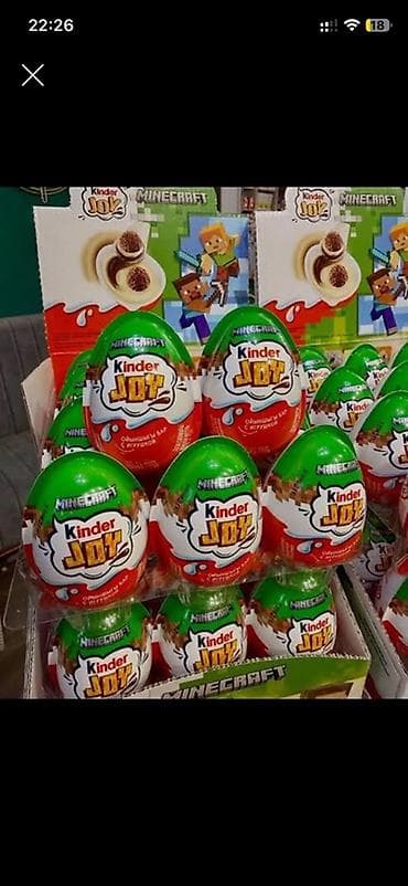 kinder joy minecraft купить: Kinder Joy Minecraft — коллекционная серия шоколадных яиц с игрушкой — 1