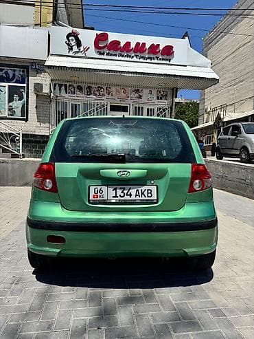 Hyundai Getz: 2004 г., 1.4 л, Кол менен иштөөчү, Бензин, Хетчбек — 2