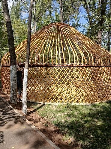 лук деревянный: Аренда юрты, Каркас Деревянный, 75 баш, Казан, Посуда, С полом — 4