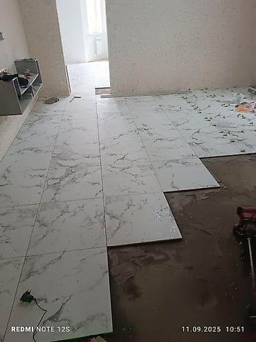 строительные лестницы: Укладка плитки и керамогранита «под ключ» Профессиональные плиточные — 1