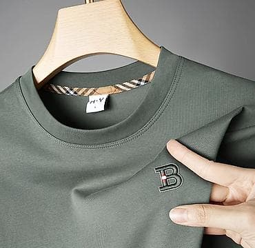 оверсайз мужские: Базовая мужская футболка - Классический крой с круглым воротом - — 3