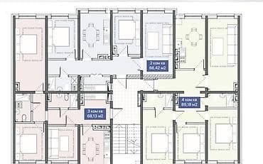 1 бөлмө, 40 м², Элитка, 3 кабат, Евроремонт — 2