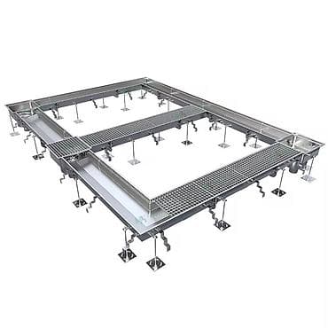 ловушки: Промышленный трап из нержавеющей стали с квадратной решёткой — 9