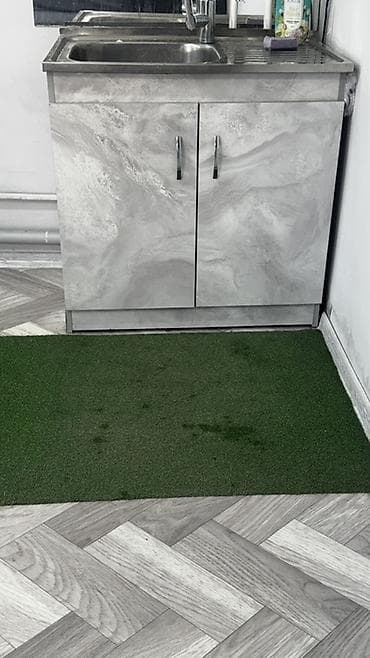 столы для телевизора: Тумба для кухни, С мойкой, Напольная, цвет - Серый — 3