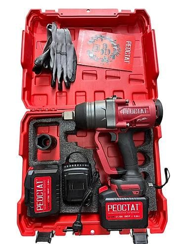 Аккумуляторный ударный гайковерт PEOSTAT (Fuel) в кейсе. 3100 ньютон