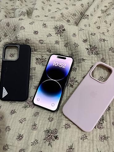 7 iphone: IPhone 14 Pro, Б/у, 128 ГБ, Графит, Чехол, 88 % — 1