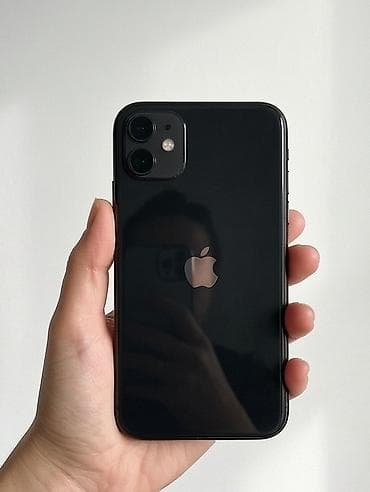 Google: IPhone 11, Б/у, 128 ГБ, Черный, Чехол, 80 % — 1