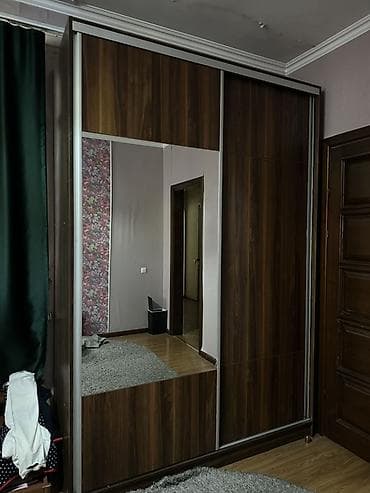 шкаф для обуви бу: Шкаф купе, Б/у, С зеркалом, ЛДСП — 1