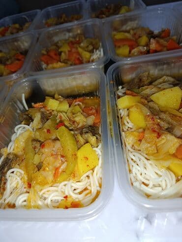 комур в мешках: Обед доставка кылабыз,порциялары — 3