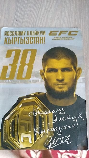 скупка комуз: Постер EFC (Eagle Fighting Championship) с изображением бойца и поясом — 1