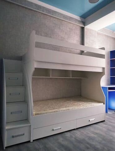 двухъярусные кровати для взрослых в бишкеке: Двухъярусная кровать, Новый, С выкатной системой — 1