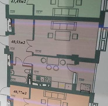 дордой моторс квартиры: 1 комната, 40 м², Элитка, 6 этаж, Готовая ПСО (под самоотделку) — 1
