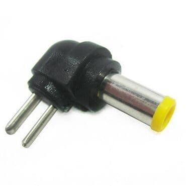 зарядные устройства для ноутбуков: Штекер 2pin угловой 5.5 х 1.7 мм для блока питания от ноутбука — 1