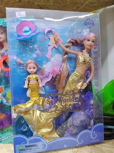 Игровой набор «Sea World Scene» — русалка мама и дочка Состав набора