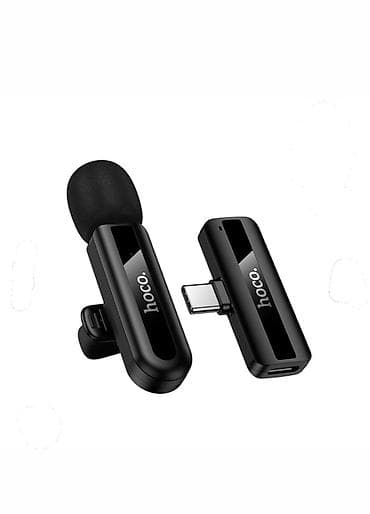 Другая аудиотехника: Hoco L20 Fair wireless microphone Type-C Цвет: чёрный Тип — 2