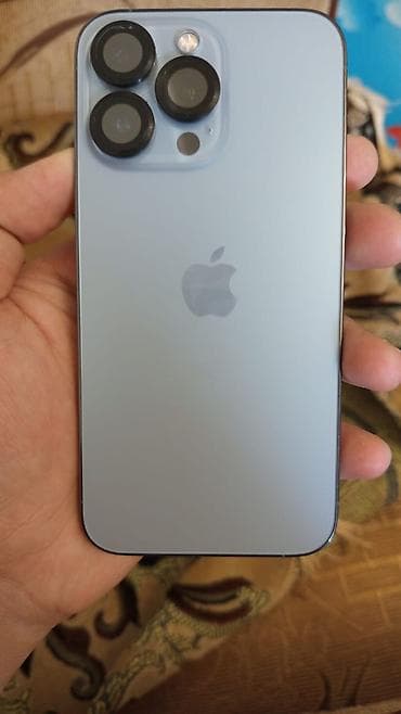 IPhone 13 Pro, Б/у, 128 ГБ, Голубой, Чехол, 95 % — 4