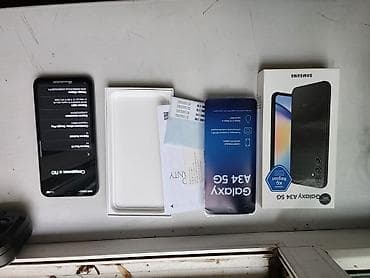 samsung camera: Samsung Galaxy A34 5G, Б/у, 128 ГБ, цвет - Черный, 2 SIM — 1