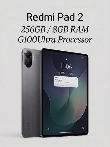 com порт: Планшет, Redmi, память 256 ГБ, 10" - 11", Wi-Fi, Б/у, Классический цвет - Черный — 1