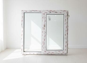 ПВХ окно с двумя створками, одна глухая и одна поворотно-откидная. - at lalafo.kg ПВХ окно с двумя створками, одна глухая и одна поворотно-откидная. -