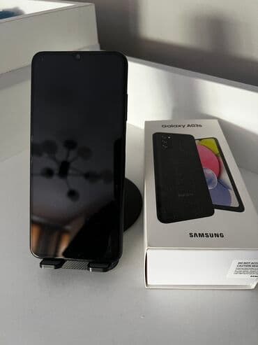 самсунк а02: Samsung Galaxy A03s, Б/у, 64 ГБ, цвет - Черный, 1 SIM — 2