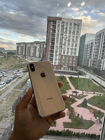 пйфон 11про: IPhone X, Б/у, 64 ГБ, Золотой, Защитное стекло, Чехол, 76 % — 8