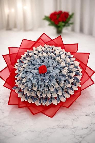 Акча менен букет ар кандай сумма менен. за работа 1000