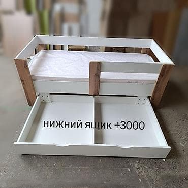 Мебель: Детская односпальная кровать, Новый, Для девочки, Для мальчика, С матрасом, ДСП, Бесплатная доставка — 7