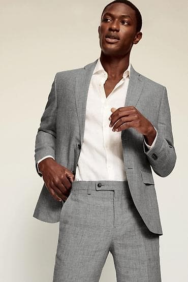 second hend: Костюмный пиджак slim fit изо льна Линия Tailored. Slim fit. 100% — 2