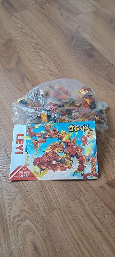 лего кирпич: Конструктор, аналог лего огненный дракон и боевой робот Количество — 1