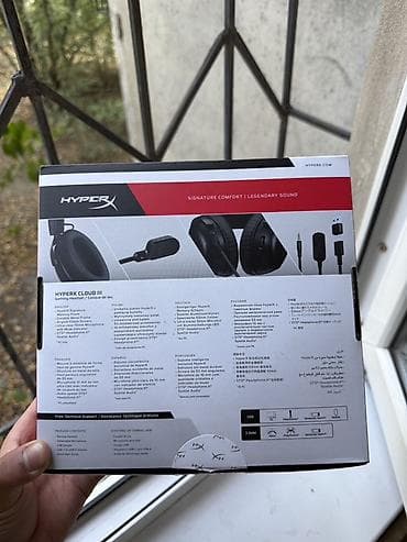 hyper x claud: Игровая гарнитура HyperX Cloud III Ключевые особенности: - Фирменный — 3