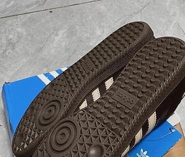 брюки лосины с: Кроссовки adidas Samba в классическом ретро-стиле. Низкий силуэт — 5