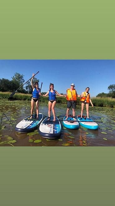 Прокат SUP-бордов (сапбордов) для прогулок по тихим водоёмам. -